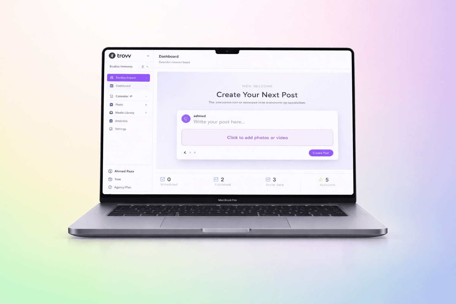 Trovv calendar preview